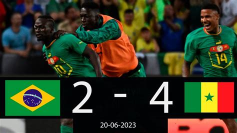 brazil vs senegal match 2023 stats